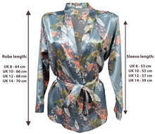 Load image into Gallery viewer, Women Pyjama Sets Silk Satin Sleepwear 3 Pieces Robe Cami Lace Floral Sexy Nightwear Pajamas
